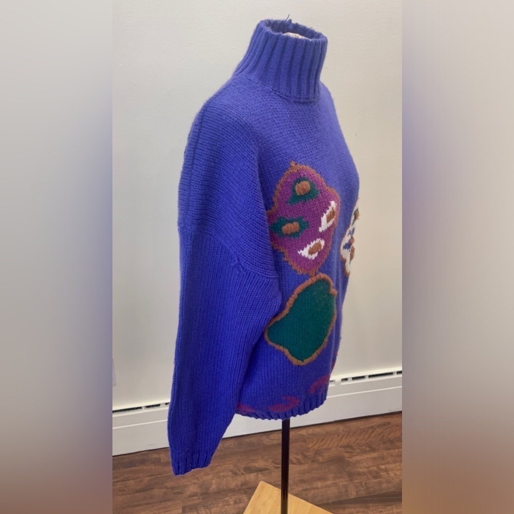 Vintage purple with patterns sweater | vintage woman’s sweater | vgt sweater - Picture 3 of 13